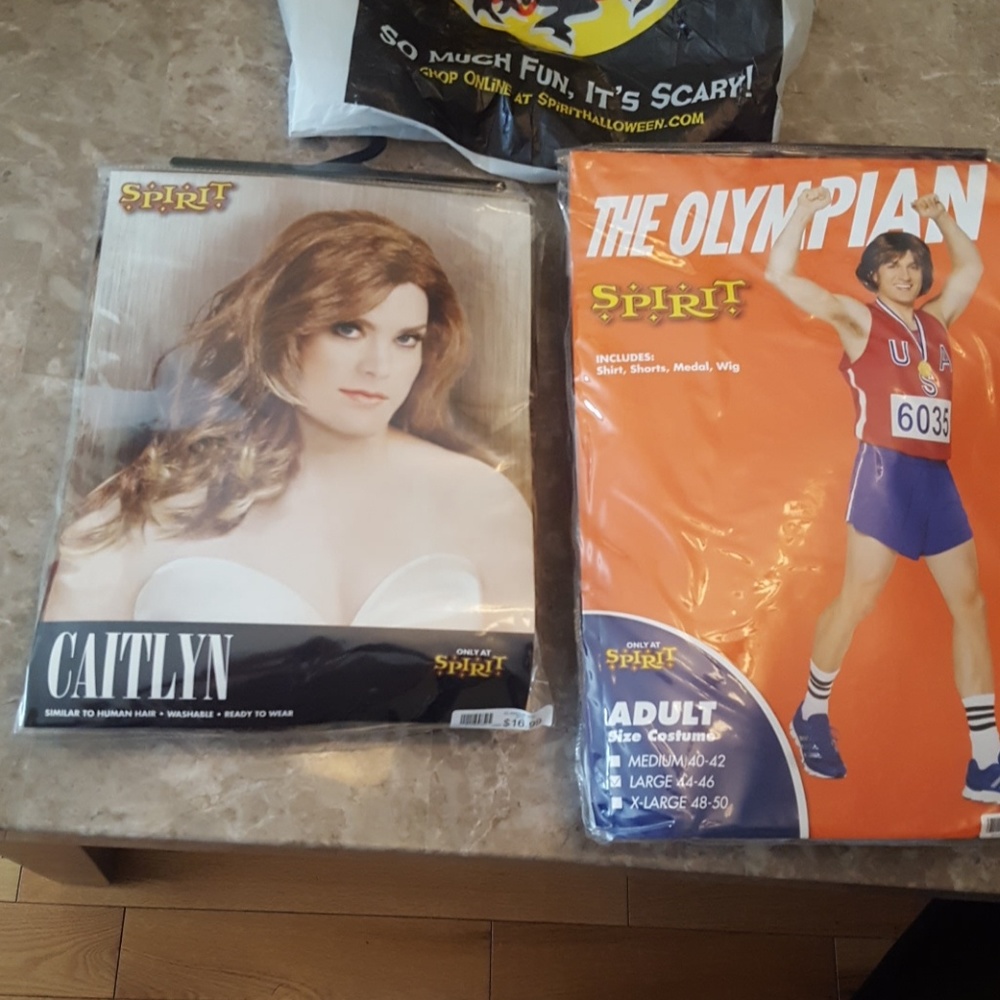 Caitlyn and Bruce Jenner Halloween costumes